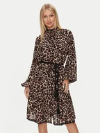 Sukienki - Replay Sukienka codzienna W9113 .000.74994 Brązowy Loose Fit - REPLAY - miniaturka - grafika 1