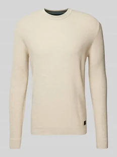 Sweter z dzianiny o kroju regular fit z czystej bawełny - Swetry męskie - miniaturka - grafika 1