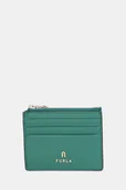 Portfele - Furla portfel skórzany damski kolor zielony WP00388.ARE000.JD000 - miniaturka - grafika 1