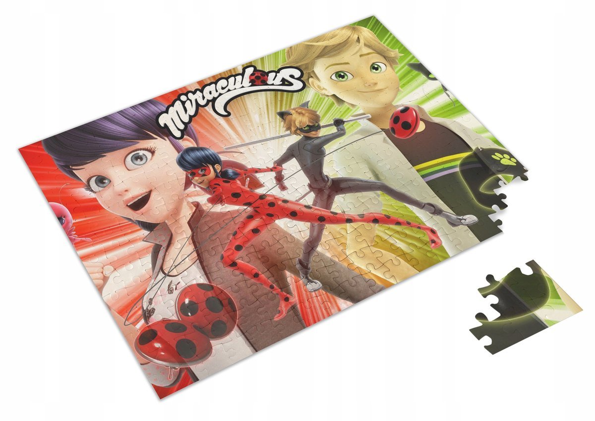 PUZZLE MIRACULUM BIEDRONKA I CZARNY KOT 120 EL. #1
