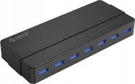 Huby USB - HUB USB Orico" Adapter Hub Orico 7xUSB 3.0 czarny" - miniaturka - grafika 1