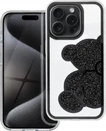 Etui i futerały do telefonów - OEM Futerał TEDDY BEAR do IPHONE 16 Pro czarny - miniaturka - grafika 1