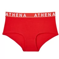 Paski - Athena - Bokserki damskie Easy Color - Graficzny i nowoczesny elastyczny pasek, Modalna bawełna i ultra miękkie wykończenie - OEKO-TEX Label, Czerwony dym, S - miniaturka - grafika 1