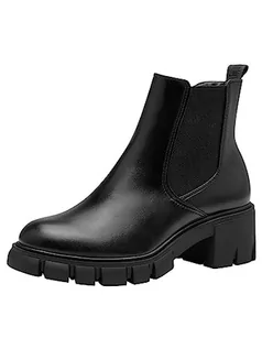 Botki damskie - Tamaris Damskie botki 1-1-25419-41, black uni, 38 EU - grafika 1