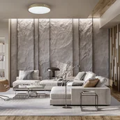 Lampy ścienne - Plafoniera SHINY AMBER 34W Ø490 mm - miniaturka - grafika 1