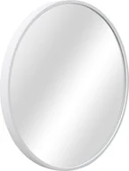Lustra - Lustro ścienne Modugno 50 cm Lustro łazienkowe Lustro do makijażu Lustro wiszące okrągłe Aluminiowa rama Montaż ścienny Biały - miniaturka - grafika 1