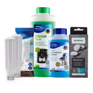 Zestaw Bosch - AL-TES46 2szt, Odkamieniacz Aqualogis Verde 500ml, Siemens TZ80001 Tabletki Czyszczące - Akcesoria i części do ekspresów do kawy - miniaturka - grafika 1