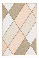 Dywaniki łazienkowe - Kleine Wolke Ayana Dywan kąpielowy beżowy 80x140 cm - miniaturka - grafika 1