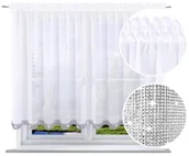 Firany - Firany Cyrkonie Firana 130x300 cm Firanki gotowe - miniaturka - grafika 1