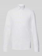 Koszule męskie - Koszula biznesowa o kroju slim fit z fakturowanym wzorem model ‘Bari’ - miniaturka - grafika 1