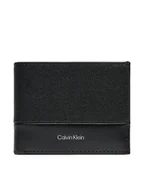 Portfele - Calvin Klein Duży Portfel Męski Ck Must Bifold 5cc W/Coin K50K512678 Czarny - miniaturka - grafika 1