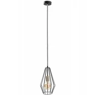 Lampy sufitowe - KET LAMPA wisząca druciana OPRAWA metalowy zwis złoty KET431 - miniaturka - grafika 1