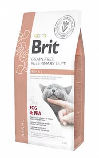 Brit VET Brit Veterinary Diet Renal Egg&Pea Sucha Karma dla kota op 5kg - Sucha karma dla kotów - miniaturka - grafika 1