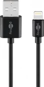 Kable USB - Kabel USB Goobay Thunderbolt - Lightning 2 m Czarny 72906 - miniaturka - grafika 1