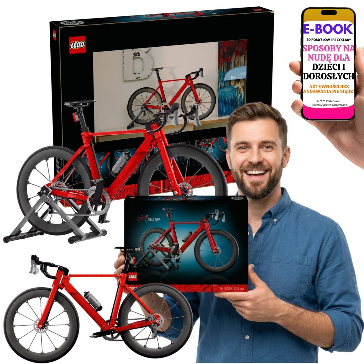 LEGO Rower Szosowy Dla Miłośników Kolarstwa (11380) + E-BOOK-3