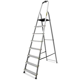 DRABEST Drabina aluminiowa domowa profesjonalna 8 stopniowa 150 kg - Drabiny - miniaturka - grafika 1