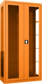 Meble i wyposażenie gabinetów medycznych - MDB/2s.2011 szafa lekarska 2-skrzydłowa 1-komorowa pomarańczowa - miniaturka - grafika 1