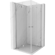 Kabiny prysznicowe - Mexen Mist-F Duo kabina prysznicowa składana 75 x 75 cm, transparent, chrom - 8A6-075L-075P-01-00 - miniaturka - grafika 1