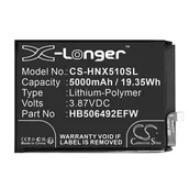 Baterie do telefonów - Honor Magic 5 Lite / HB506492EFW 5000mAh 19.35Wh Li-Polymer 3.87V (Cameron Sino) - miniaturka - grafika 1