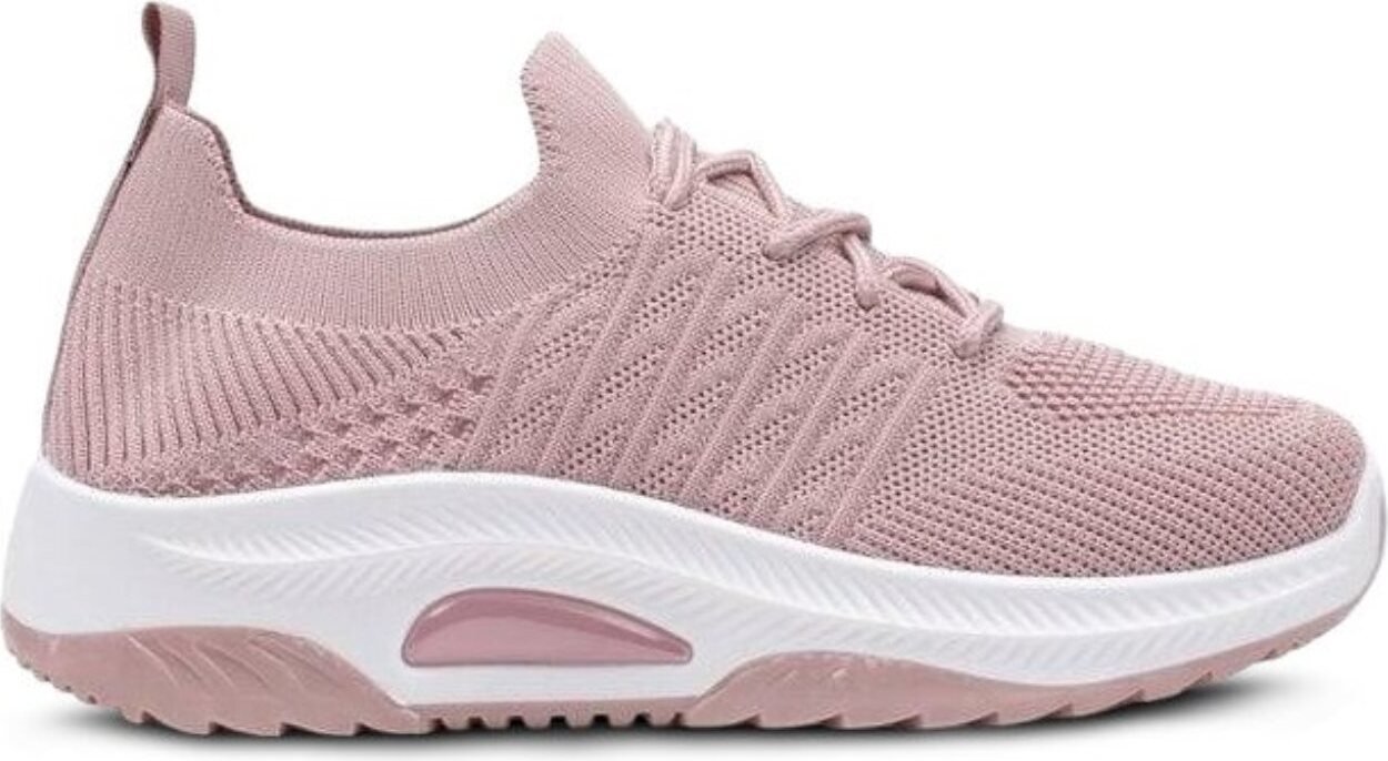 Trampki damskie Slip on casual shoes Textile Comfort trainers Mom Pink rozmiar 41