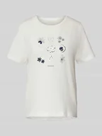 Koszulki i topy damskie - T-shirt o kroju regular fit z czystej bawełny - miniaturka - grafika 1
