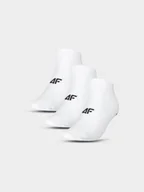 Skarpetki męskie - 4F Skarpetki krótkie (3-pack) męskie - białe 39-42 - miniaturka - grafika 1