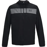 Koszulki i topy damskie - Under Armour Men's Sportstyle Windbreaker Warmup Tops, czarny, 3XL 1361621-001-3X-Large - miniaturka - grafika 1
