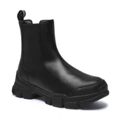 Sztyblety damskie - Love Moschino Skórzane sztyblety - miniaturka - grafika 1