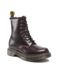 Glany damskie - Dr. Martens Glany 1460 Serena 26238601 Bordowy - grafika 1