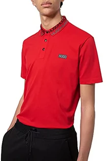 Koszulki męskie - HUGO męska koszulka polo, Open Pink693, L - grafika 1