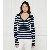 Bluzki damskie - Tommy Hilfiger Bluzka HENLEY | Slim Fit - miniaturka - grafika 1