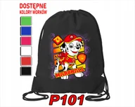 Torby szkolne - Worek Szkolny Na Wf Buty Sportowy Dla Dziecka Pieski 5 Wzorów + Imię - miniaturka - grafika 1