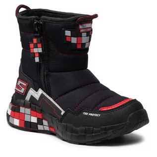 Buty dla dziewczynek - Śniegowce SKECHERS - Cuboforce 402198L/BKRD Black/Red - grafika 1