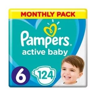 Pampers Active Baby 6 124 szt. - Pieluchy - miniaturka - grafika 1