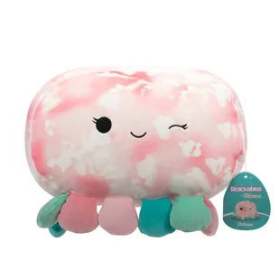 SQK - Medium Plush (12" Squishmallows) (Oshun - Pink Tie-Dye Octopus - Stackables) - Maskotki i pluszaki - miniaturka - grafika 1