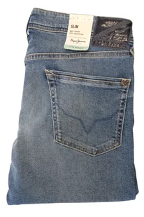 PEPE JEANS SLIM HATCH RECLAIM JEANSY MĘSKIE - Spodnie męskie - miniaturka - grafika 1