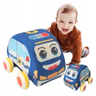 Maty edukacyjne - SMILY PLAY Miękkie auto radiowóz miękki samochód pojazd policja napęd - miniaturka - grafika 1