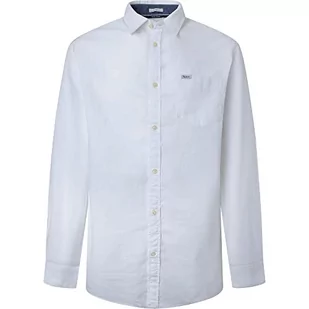 Pepe Jeans Męska koszula Parker, biała, S, biały, S - Koszule męskie - miniaturka - grafika 1