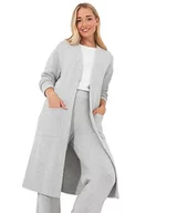 Swetry damskie - Joe Browns Damski sweter z dzianiny Sloe Joes Cosy Longline, szary, M (12-14), szary, M - miniaturka - grafika 1