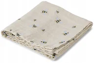 Koce i narzuty dla dzieci - Vanilla Copenhagen Kocyk muślinowy 100x100 cm Swaddle Honeybee - miniaturka - grafika 1