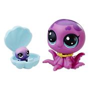 Figurki dla dzieci - Hasbro Littlest Pet Shop Para zwierzaków Ośmiorniczka - miniaturka - grafika 1