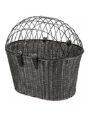 Sprzęt podróżny i transportery dla psów - Kosz na rower z kratką, 44x34x41cm, antracyt - kosz dla kota lub psa - miniaturka - grafika 1