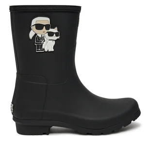 Kalosze KARL LAGERFELD KL47073T Czarny - Kalosze damskie - miniaturka - grafika 1