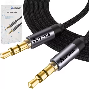Mocny Kabel Oplot Aux Mini Jack 3,5mm 1,75m Gold IZOXIS - Kable USB - miniaturka - grafika 1