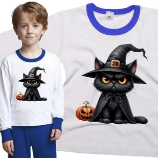 Piżama dziecięca Czarny Kot Kotek W Czarnej Pelerynie Halloween 110/116 - VoloDonum - Piżamy dla dziewczynek Piżama dziecięca Czarny Kot Kotek W Czarnej Pelerynie Halloween 110/116 - VoloDonum - Piżamy dla dziewczynek - miniaturka - grafika 1