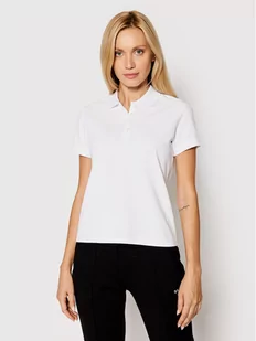 Guess Polo Logo Pique W1YP38 RAQS0 Biały Slim Fit - Koszulki sportowe damskie - miniaturka - grafika 1
