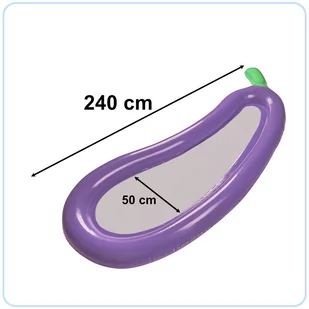 Materac dmuchany siateczkowy bakłażan 240cm - Materace dmuchane i koła do pływania - miniaturka - grafika 3