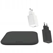 Ładowarki do telefonów - Zens Bezprzewodowa ładowarka Starter Kit Single Wireless 10W QC 3.0 + USB-C PD 18 W adaptér ZESC12BPD) Czarna - miniaturka - grafika 1
