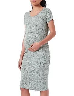 Sukienki ciążowe - Noppies Maternity damska sukienka Bali z krótkim rękawem All Over Print, Lily pad-P966, XS, Lily Pad - P966, 34 - grafika 1