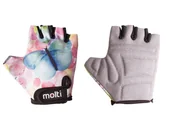 Rękawiczki rowerowe - Rękawiczki row MOLTI GIRL1 45106 motylki XS - miniaturka - grafika 1